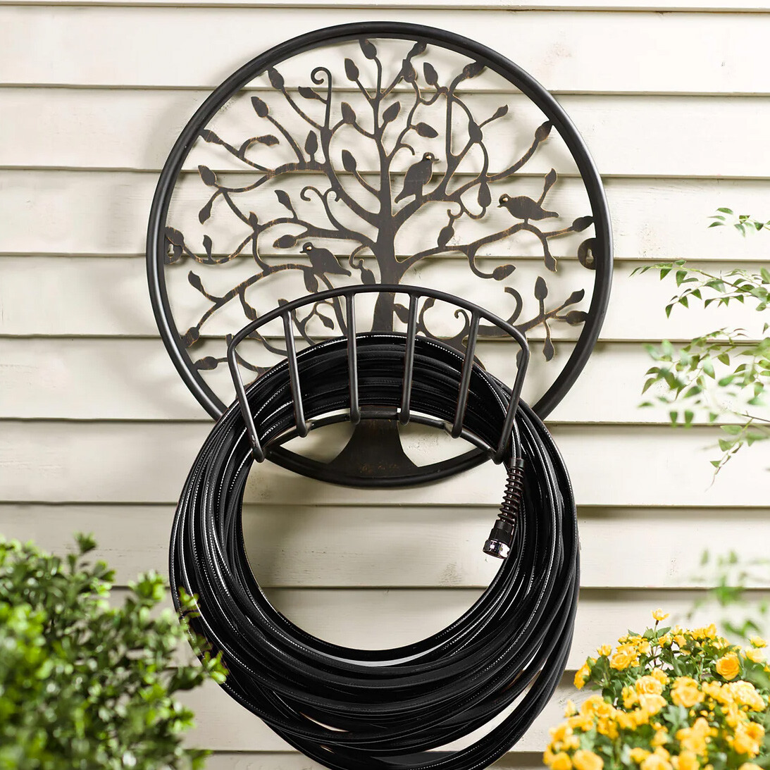 Tree of Life Metal Hose Holder