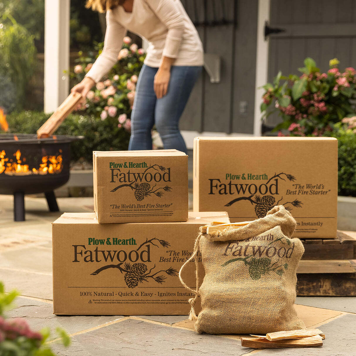 Fatwood Fire-Starter, 10 lb. Box